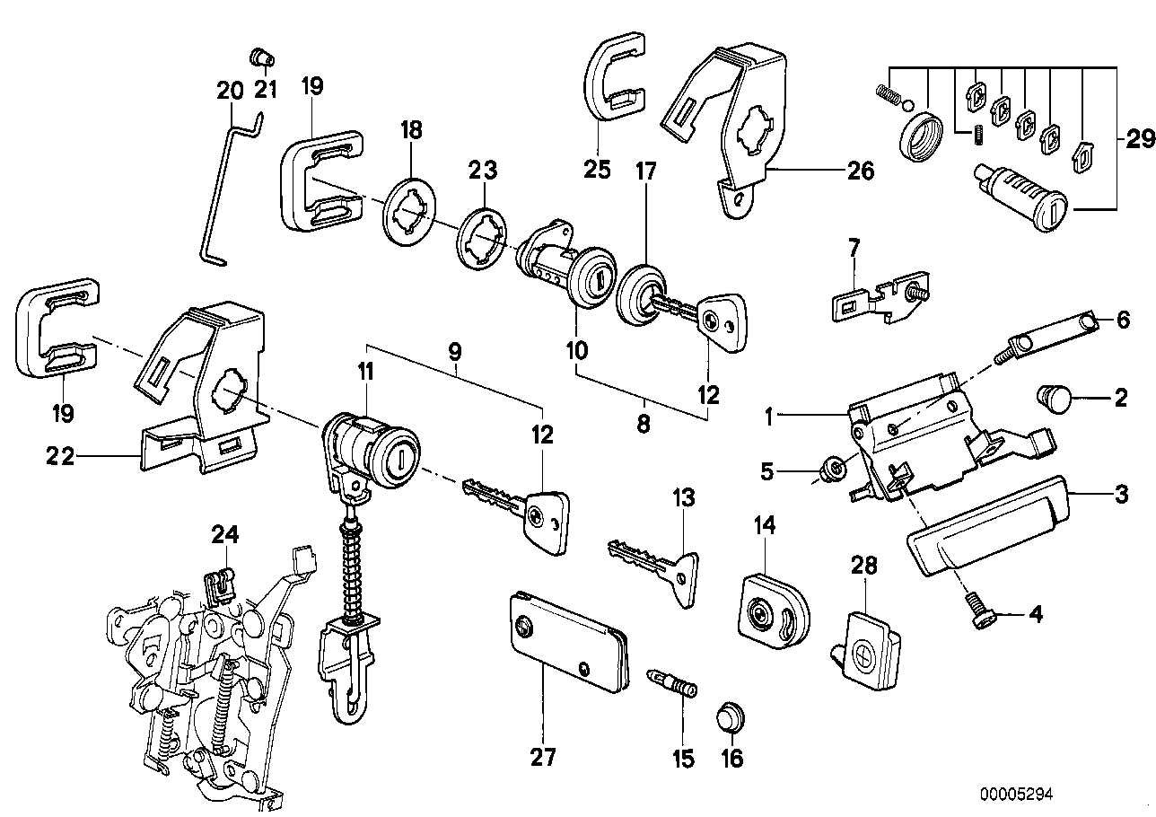 BMW 51211832811 Lock Plate