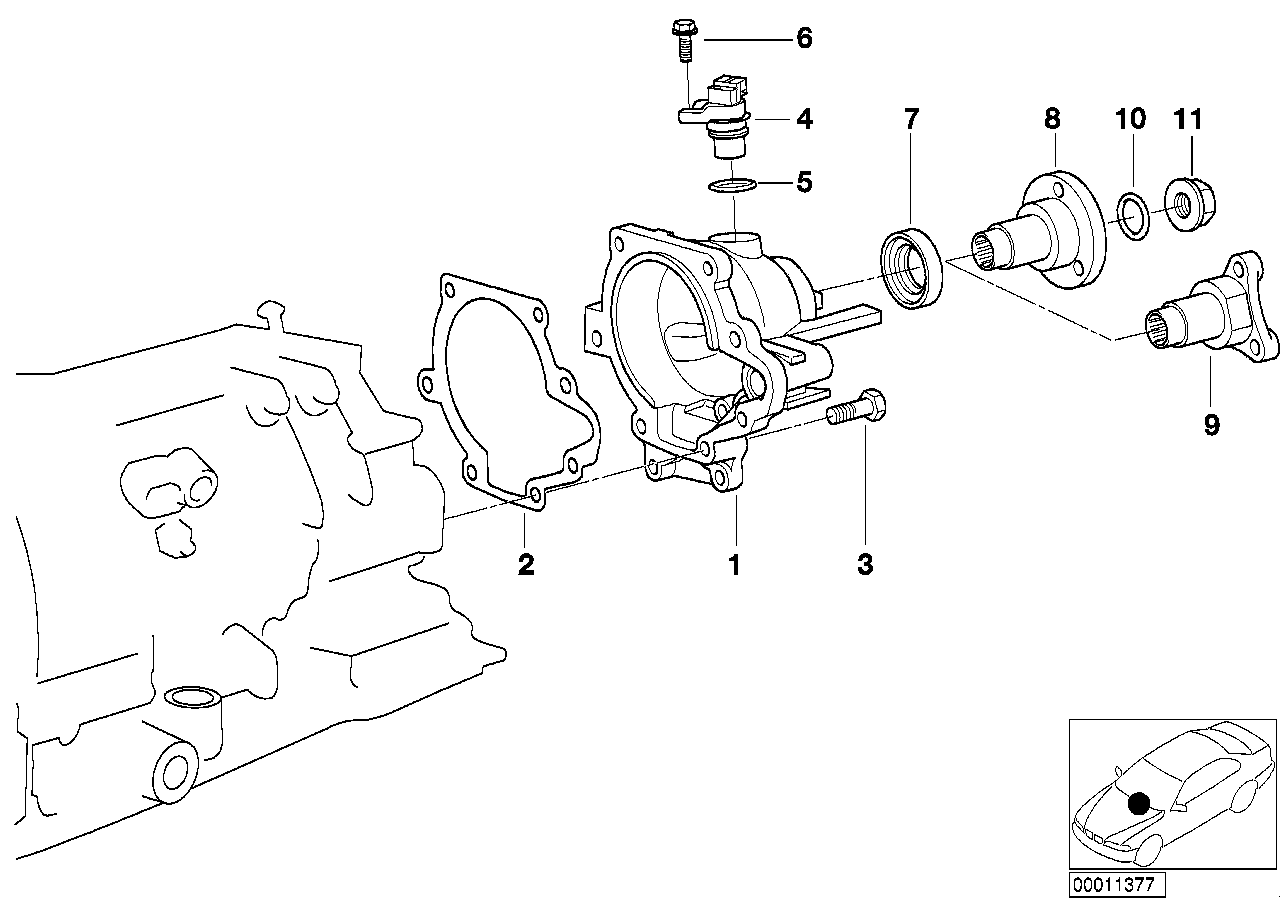 BMW 24211422471 Nut