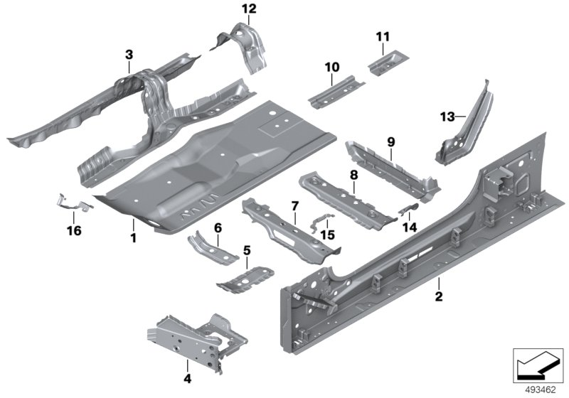 BMW 41007480902 RIGHT SUPPORT