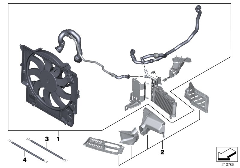 BMW 51742157686 Set, Air Duct