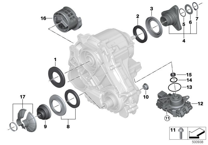 BMW 27109485005 Set Rotary Shaft Seal