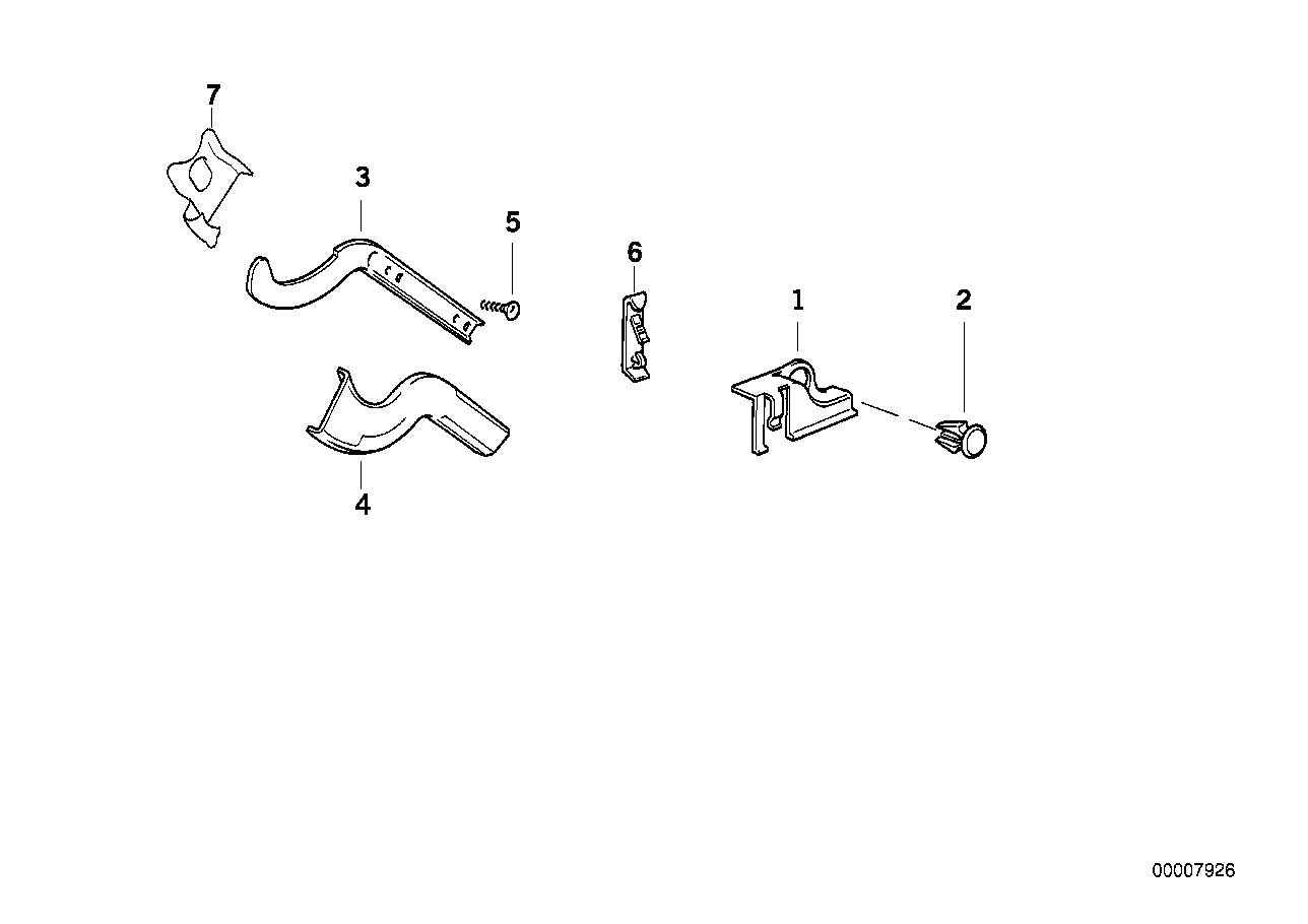 BMW 61138359511 Cable Holder