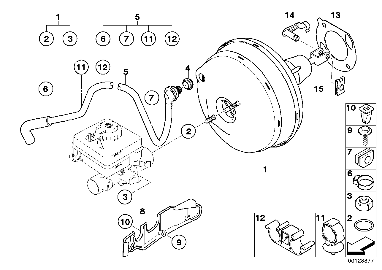 BMW 34336760714 Tubing Support