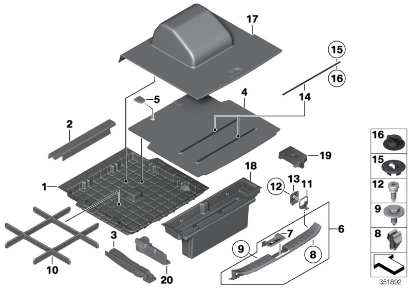 BMW 51477380881 Loading Sill Cover