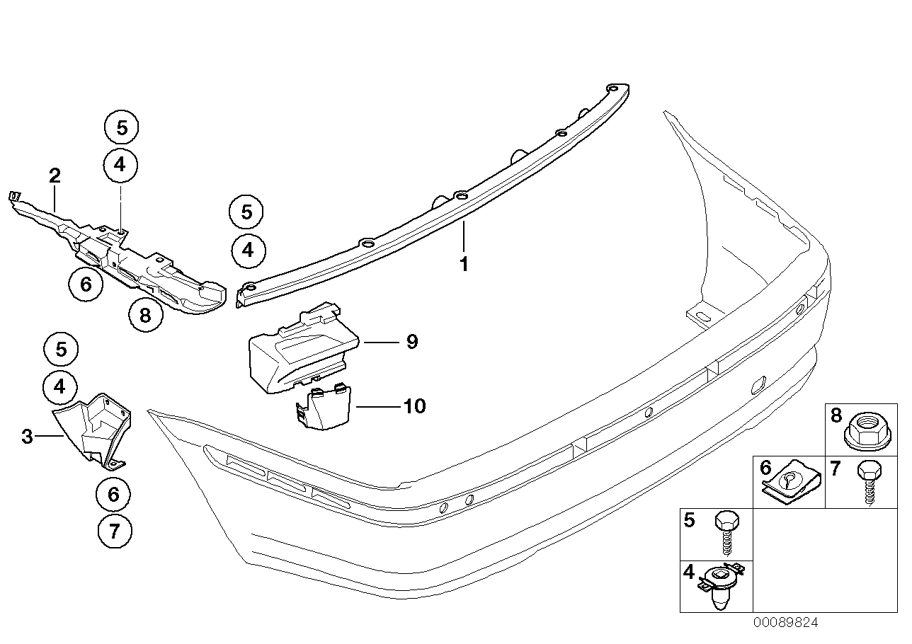 BMW 51127032610 Reinforcement Right