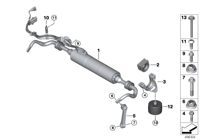 BMW 37106894928 ACTIVE STABILIZER REAR