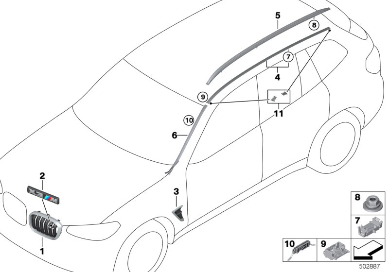 BMW 51137442646 Clip