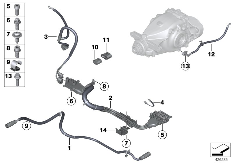 BMW 12428604274 Suppression Band, Rear Axle Differential