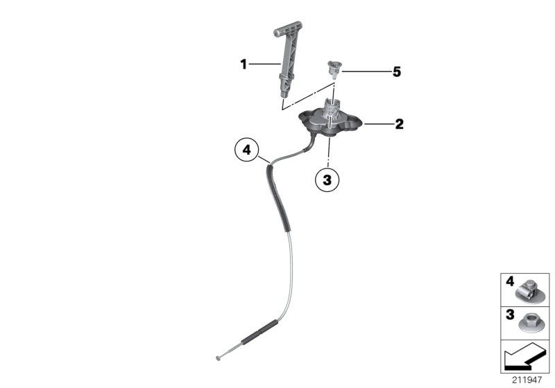 BMW 24507582066 Emergency Release