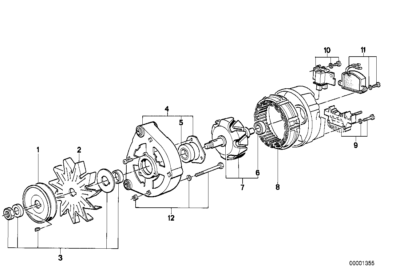 BMW 12312240875 Alternator