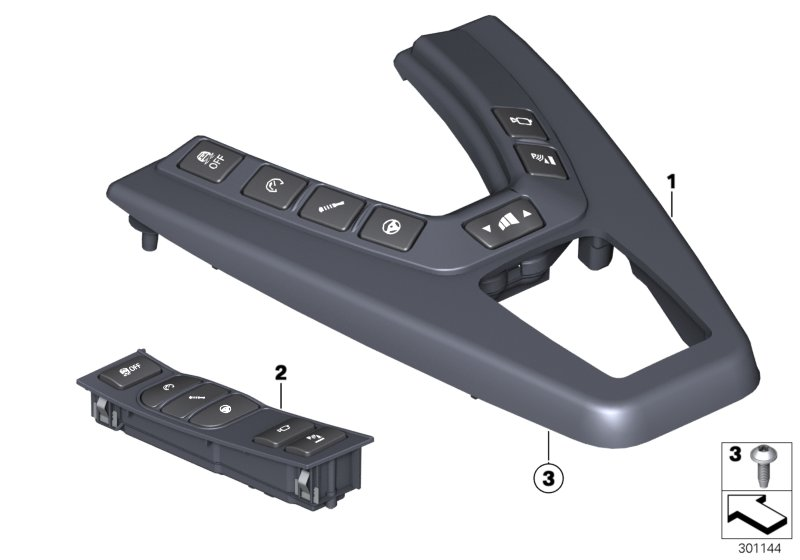 BMW 61317847581 Operating Unit, Centre Console