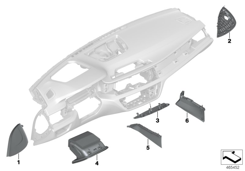 BMW 51457989948 SIDE COVER, RIGHT