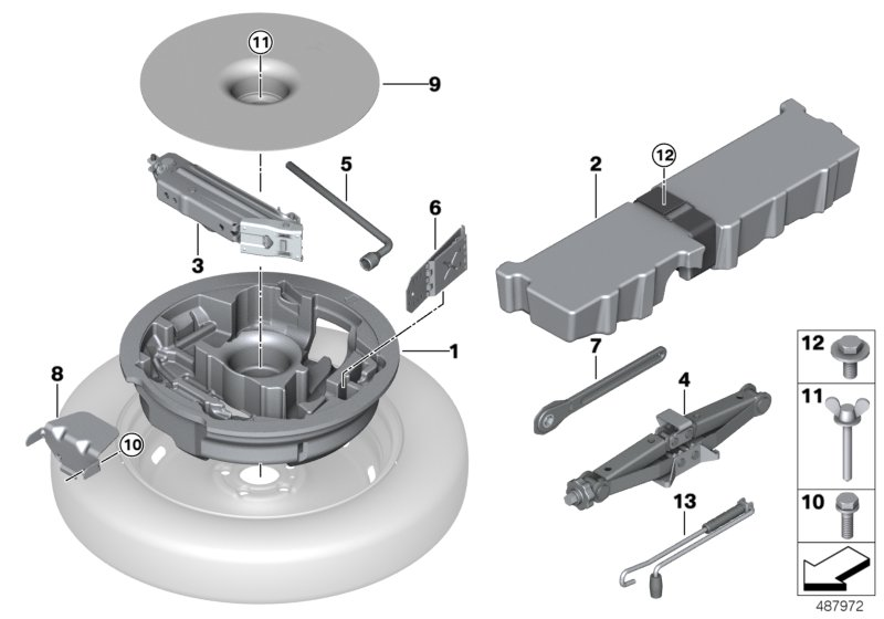 BMW 71106886466 Hook And Loop Fastener