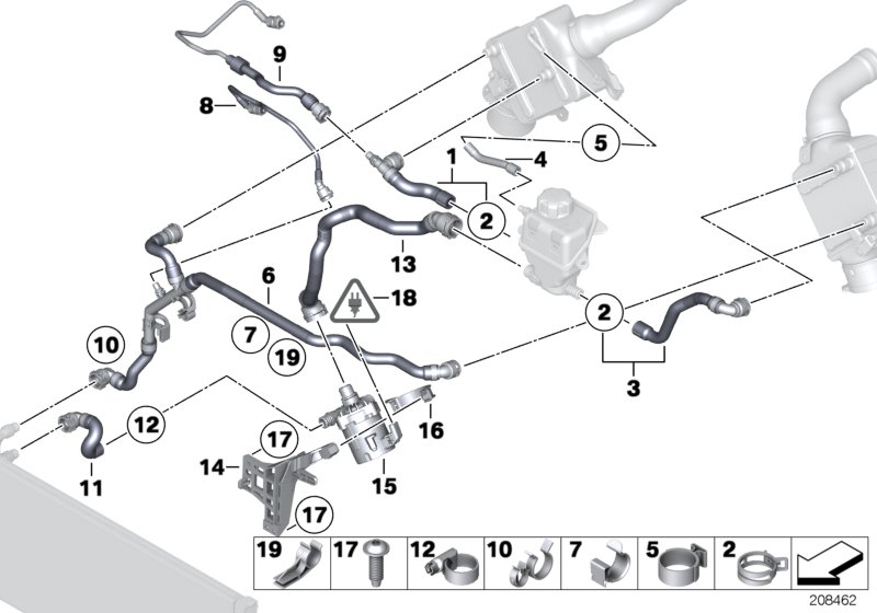 BMW 17127590890 Clip