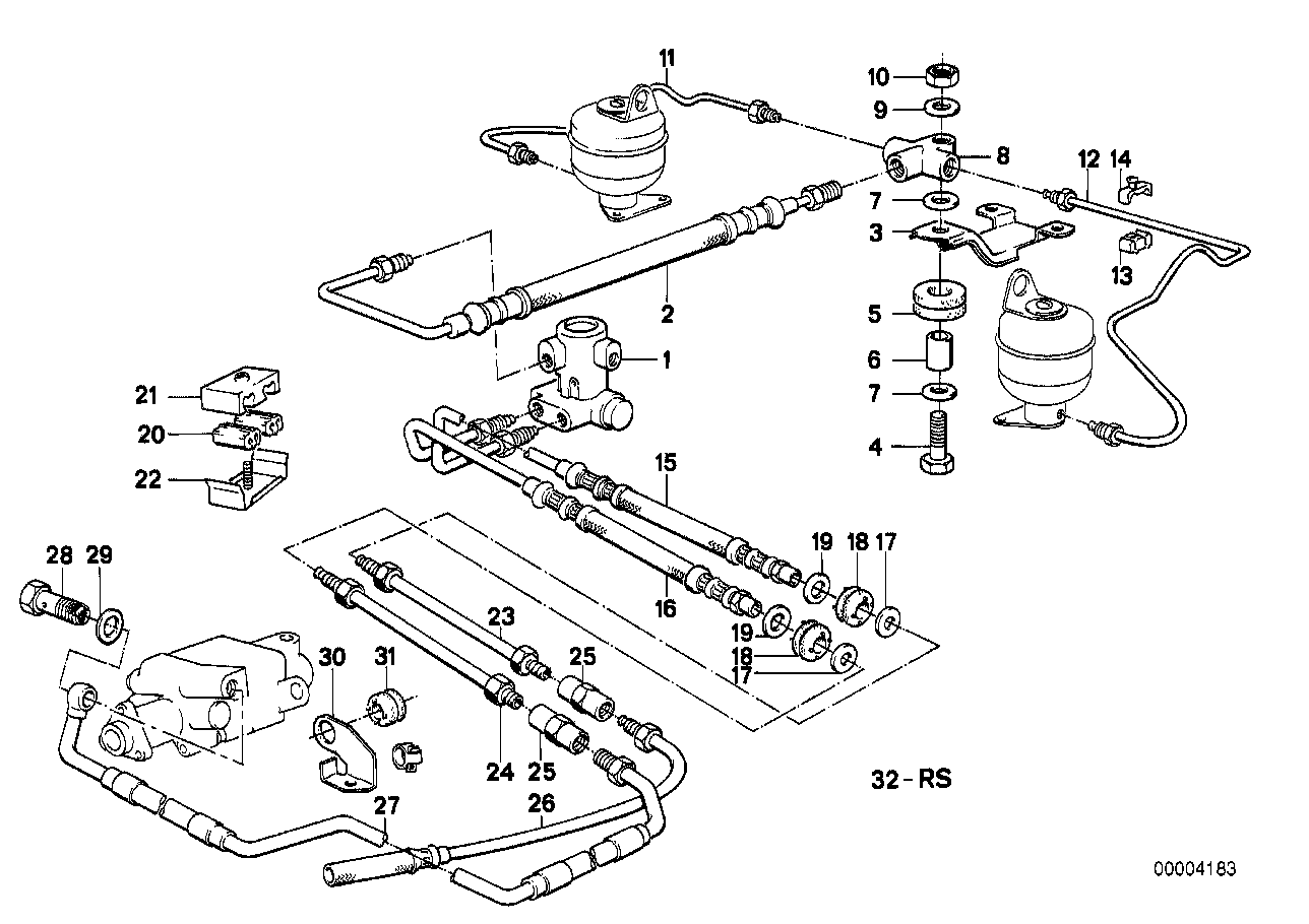 BMW 37131133380 Return Pipe