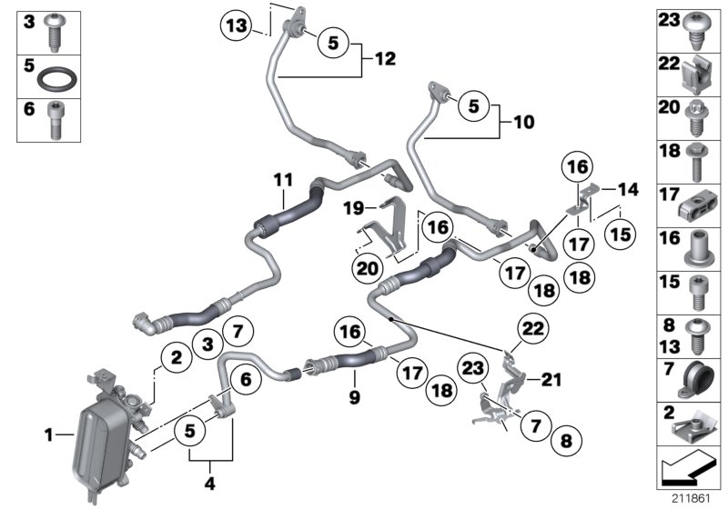 BMW 17227607555 Clip