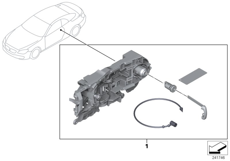 BMW 51217300334 Set Uniform Locking System