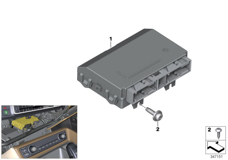 BMW 64116803169 Control Unit For Autom.Air Conditioning