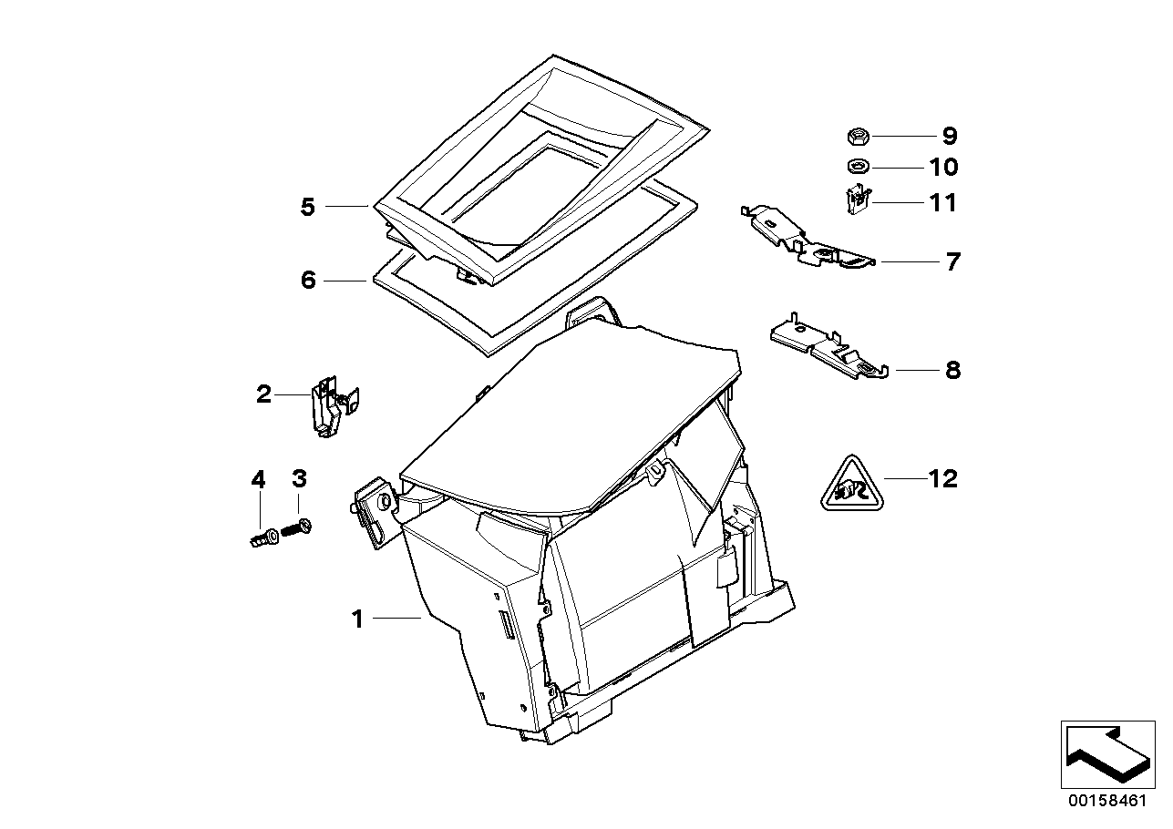 BMW 62304332403 Clip