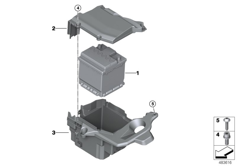 BMW 61219350710 Battery Tray