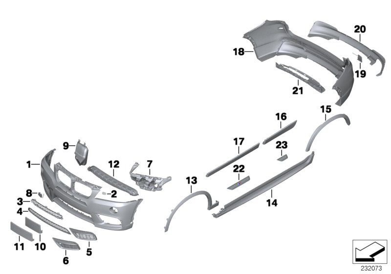 BMW 51478050461 M Trim, Entrance, Rear