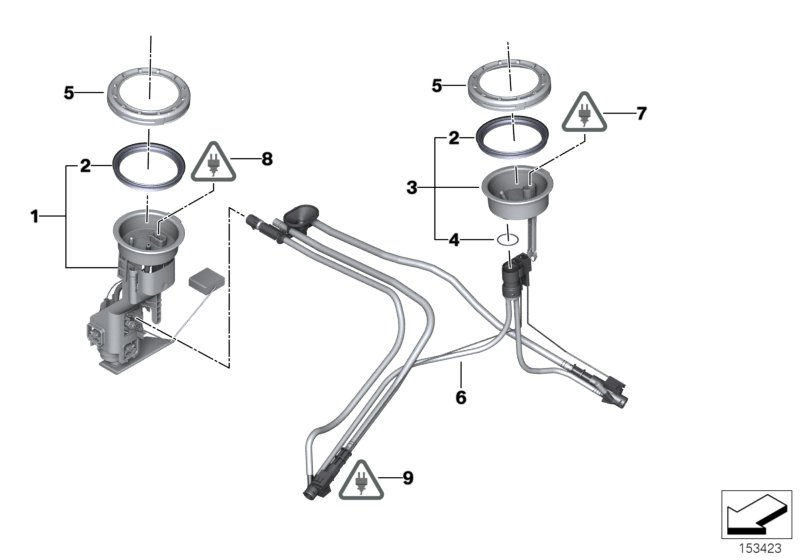 BMW 16111184427 Cable Set For Tank With Sucking Jet Pump