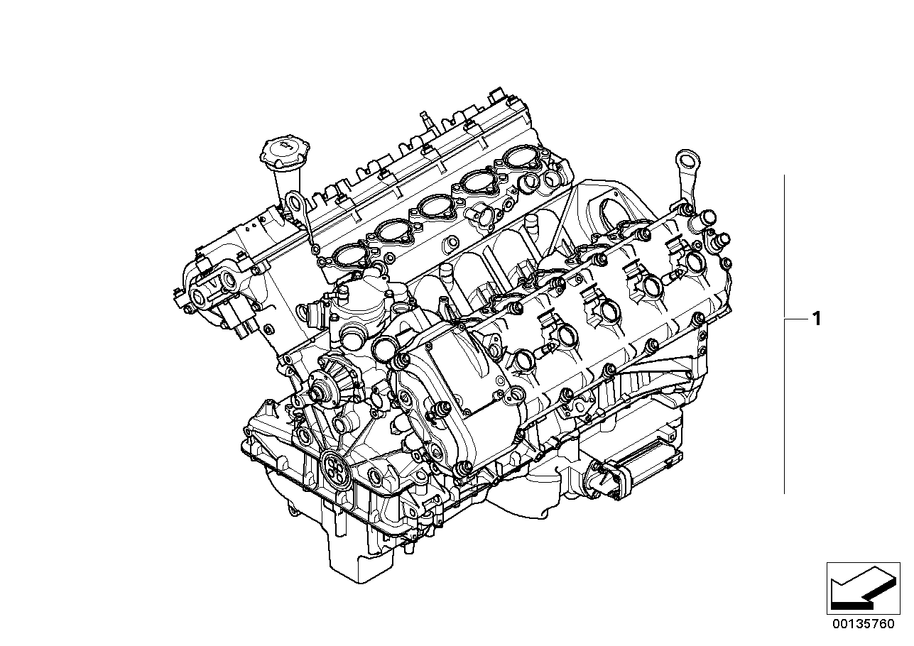 BMW 11000443599 Exchange Short Engine