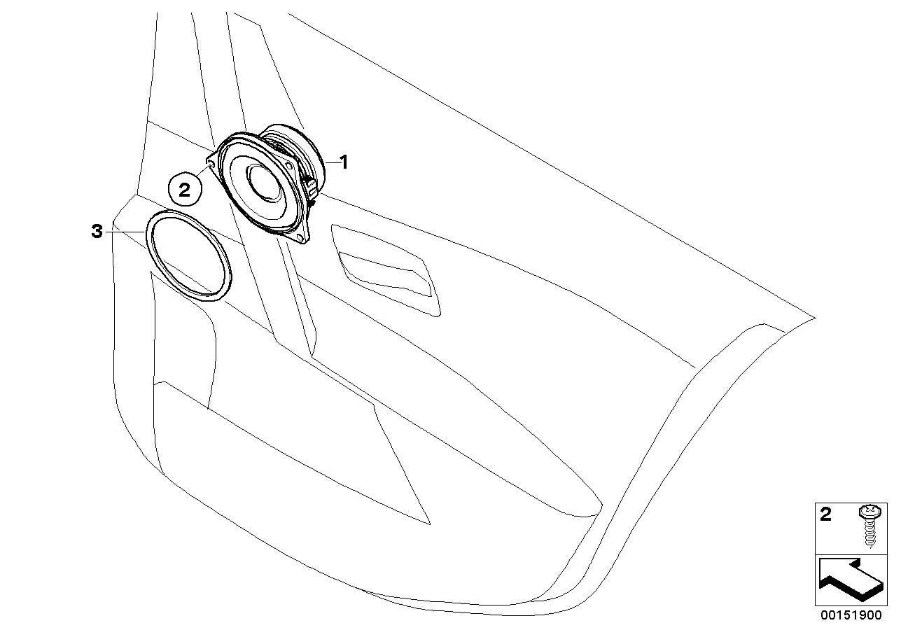 BMW 65137838916 Coaxial Speaker, Individual Audio