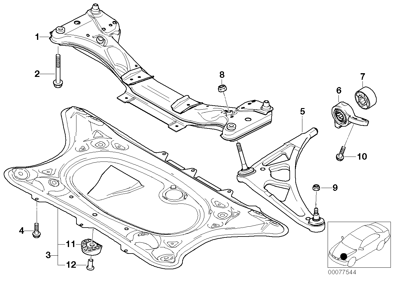 BMW 31106777806 Self-Locking Collar Nut