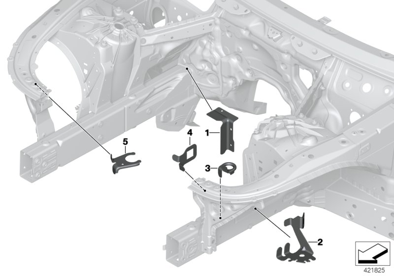 BMW 41007412939 Holder, Expansion Tank, Bottom