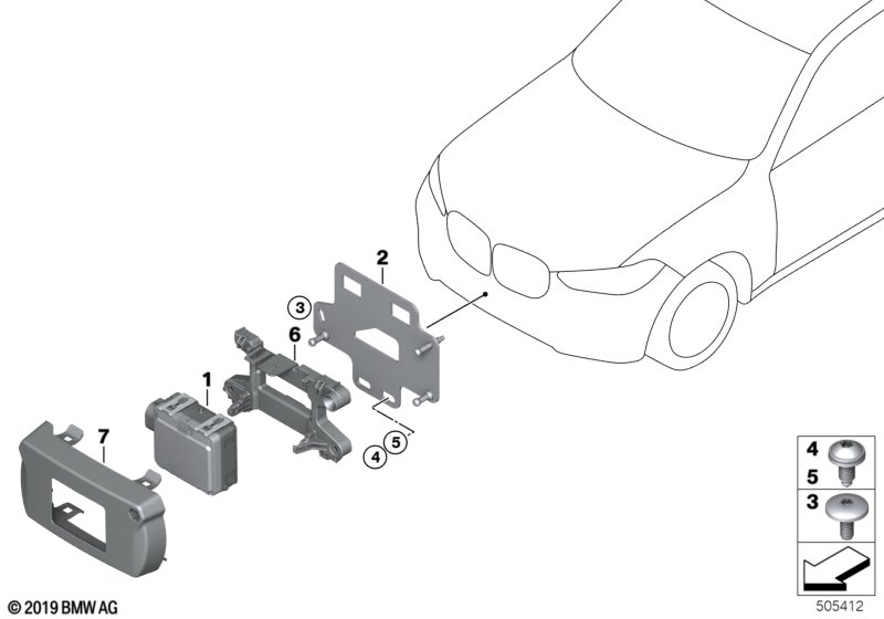 BMW 07146999225 COMBI OVAL-HEAD MACHINE SCRE