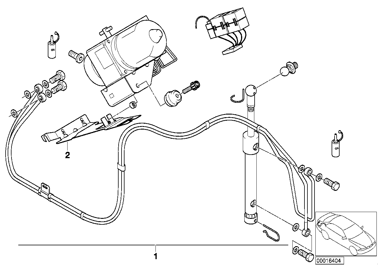 BMW 54340002816 Retrofit Kit, E.H. Folding Top