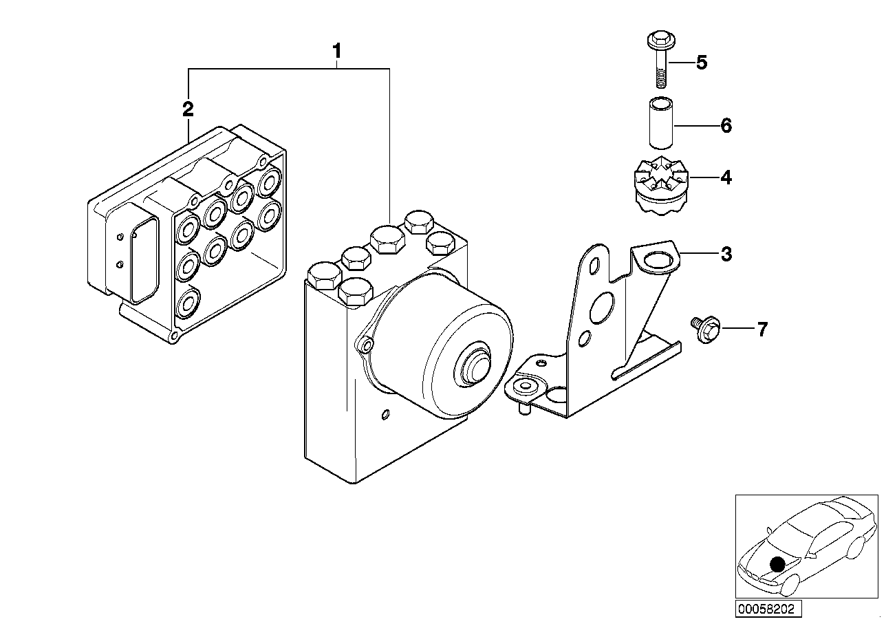 BMW 34522285043 Replacement. Repair Kit, Control Unit Asc