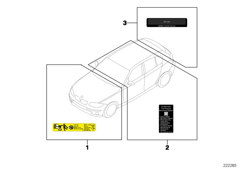 BMW 71217124455 Instruction Notice, Safety Instructions