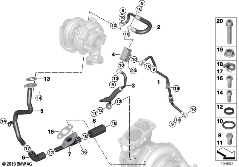 BMW 07119905196 Hollow Bolt