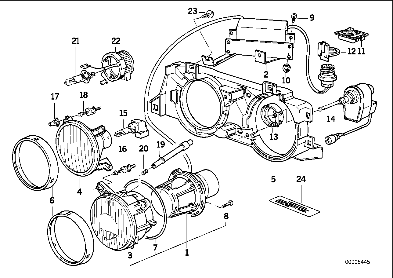 BMW 63128350145 Supporting Frame Left