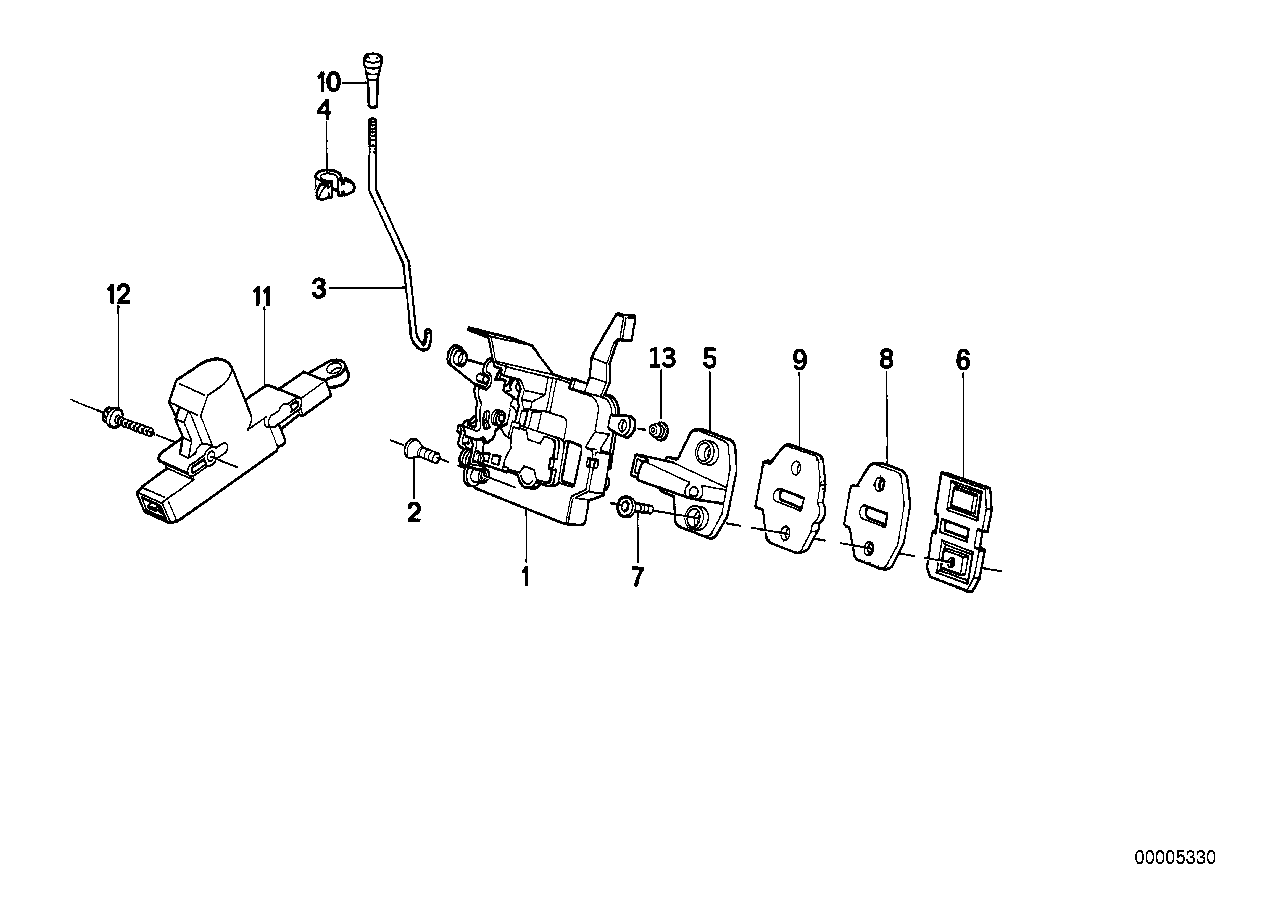 BMW 51211908743 Lever Left