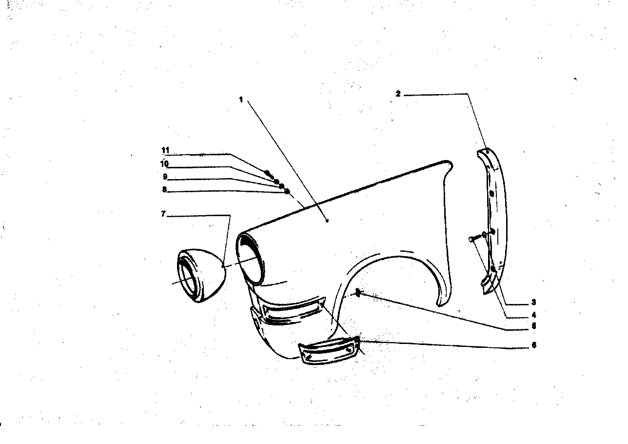 BMW 41355001703 Side Panel, Front Right