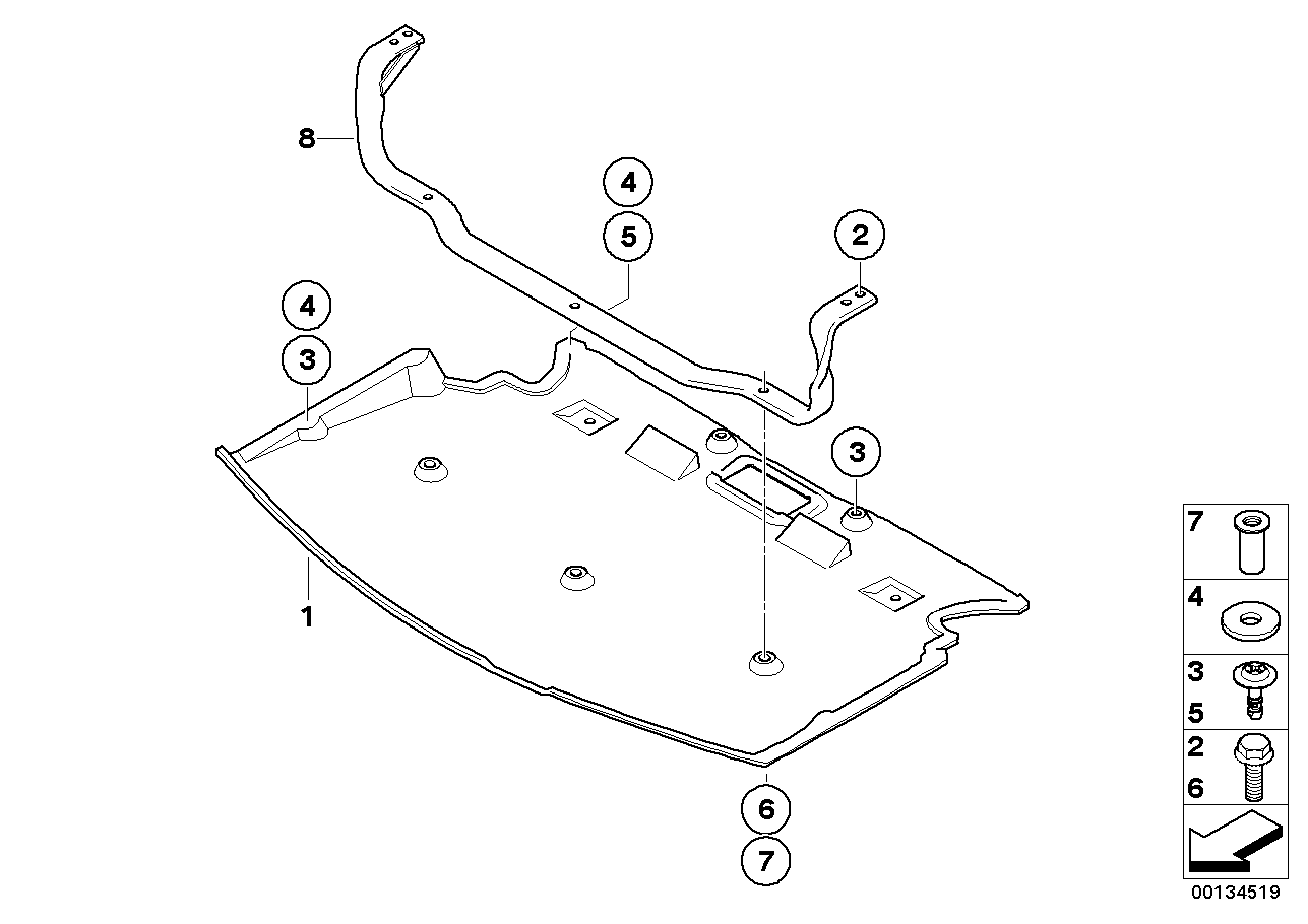 BMW 51717061942 Aggregate Protection Bow