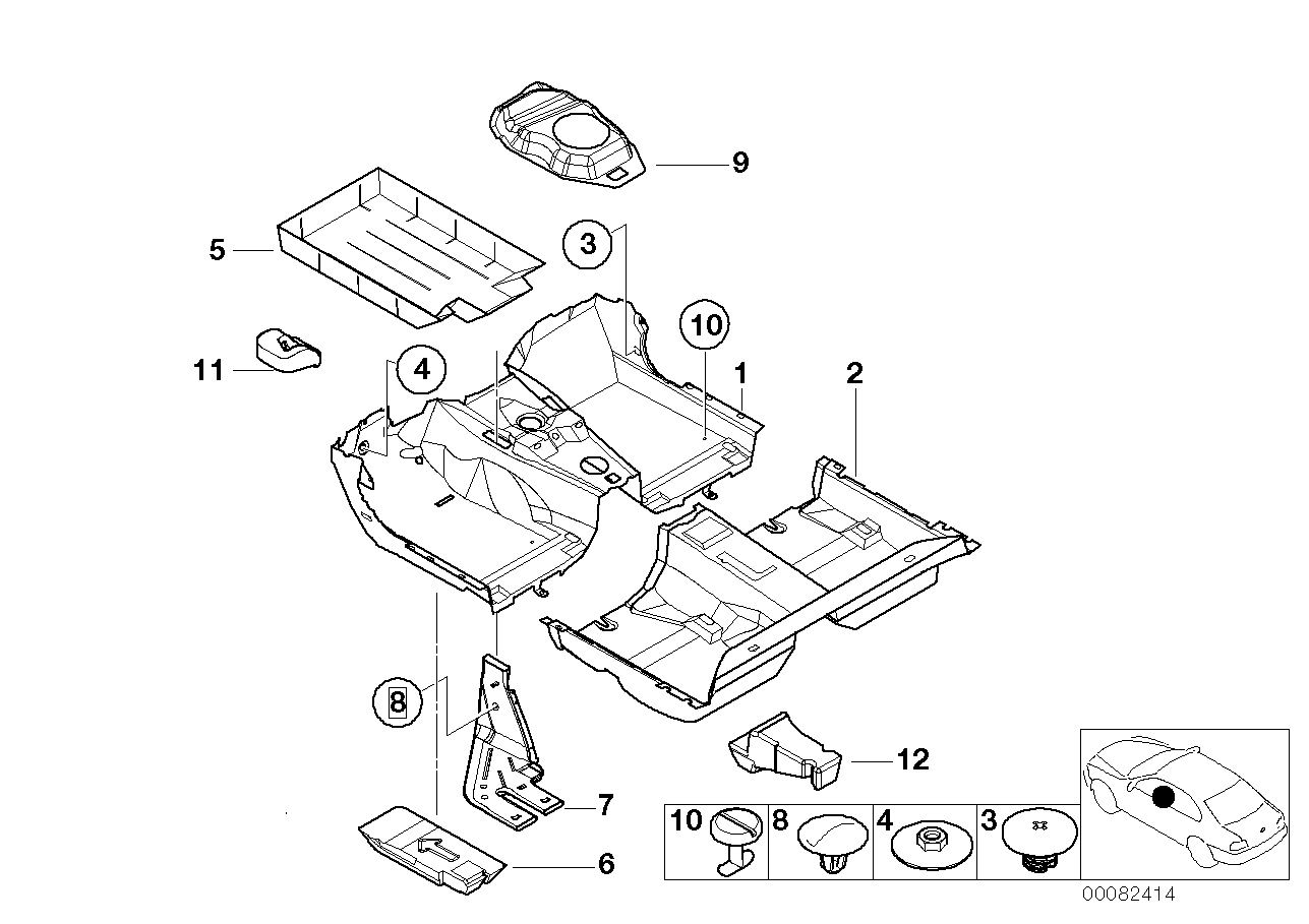 BMW 51478243739 Rotary Latch 17 Mm