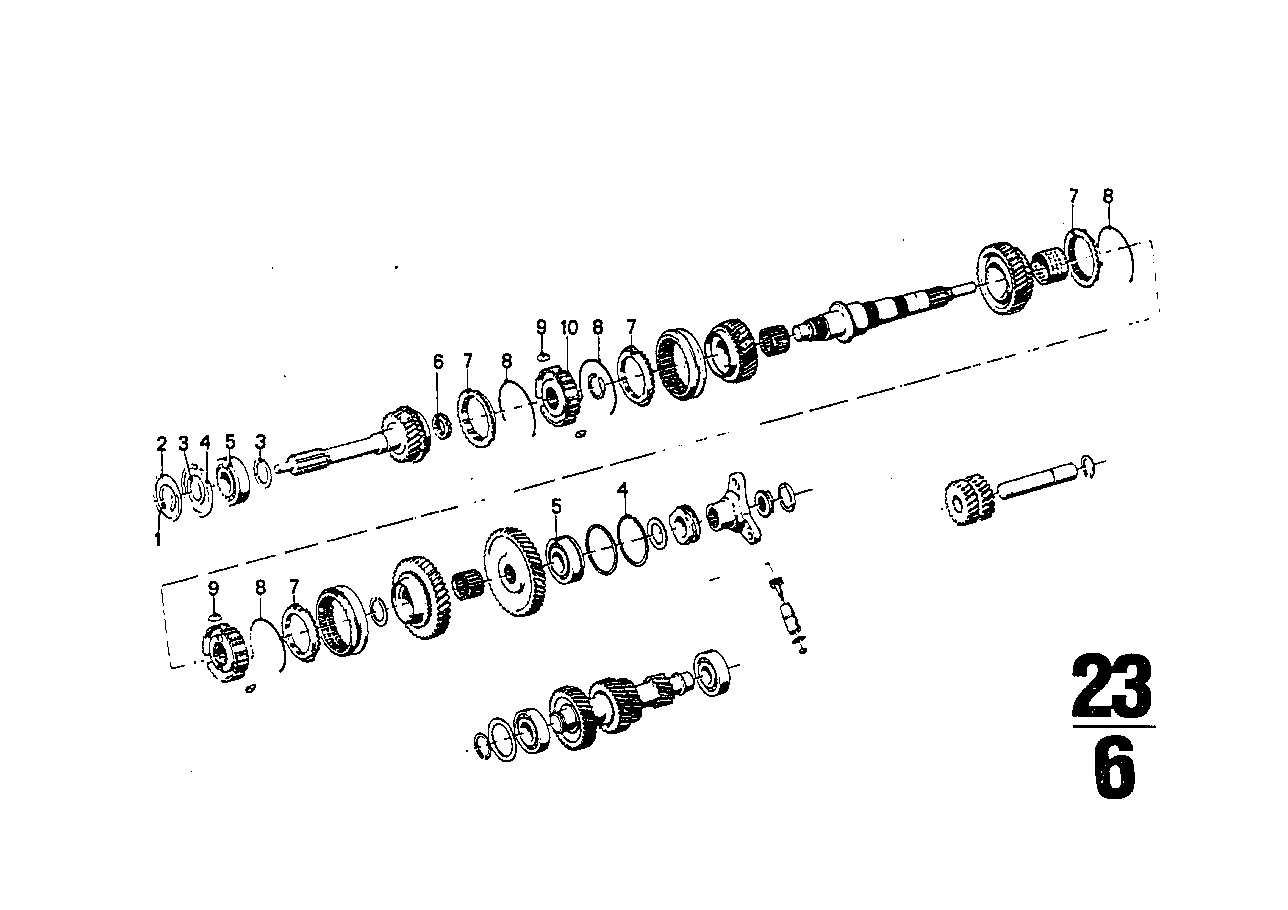 BMW 23231202841 Synchroniser Spring