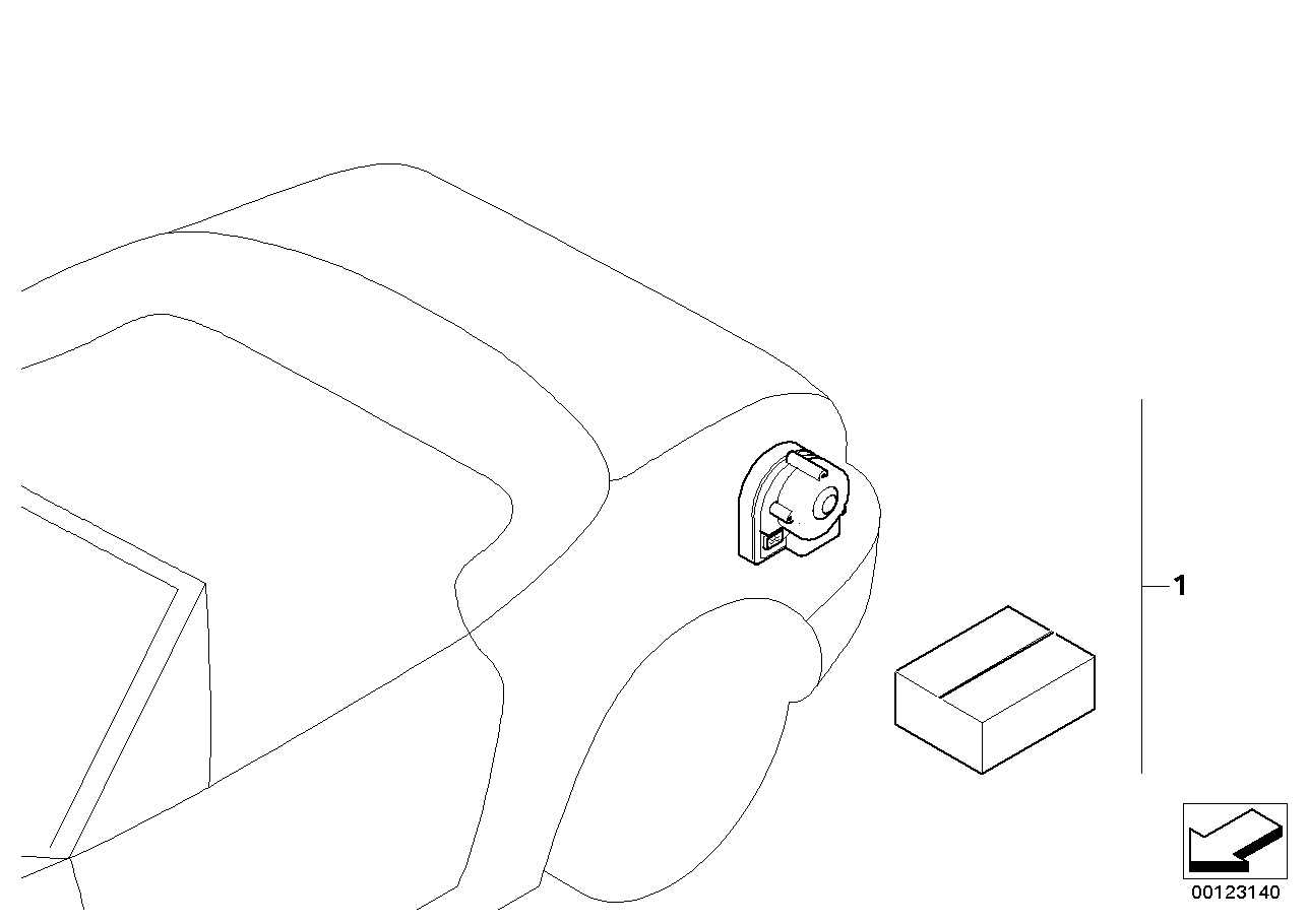 65730309944 BMW Installation Kit Alarm System
