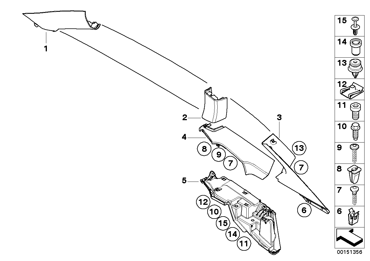 BMW 51473441993 Clip