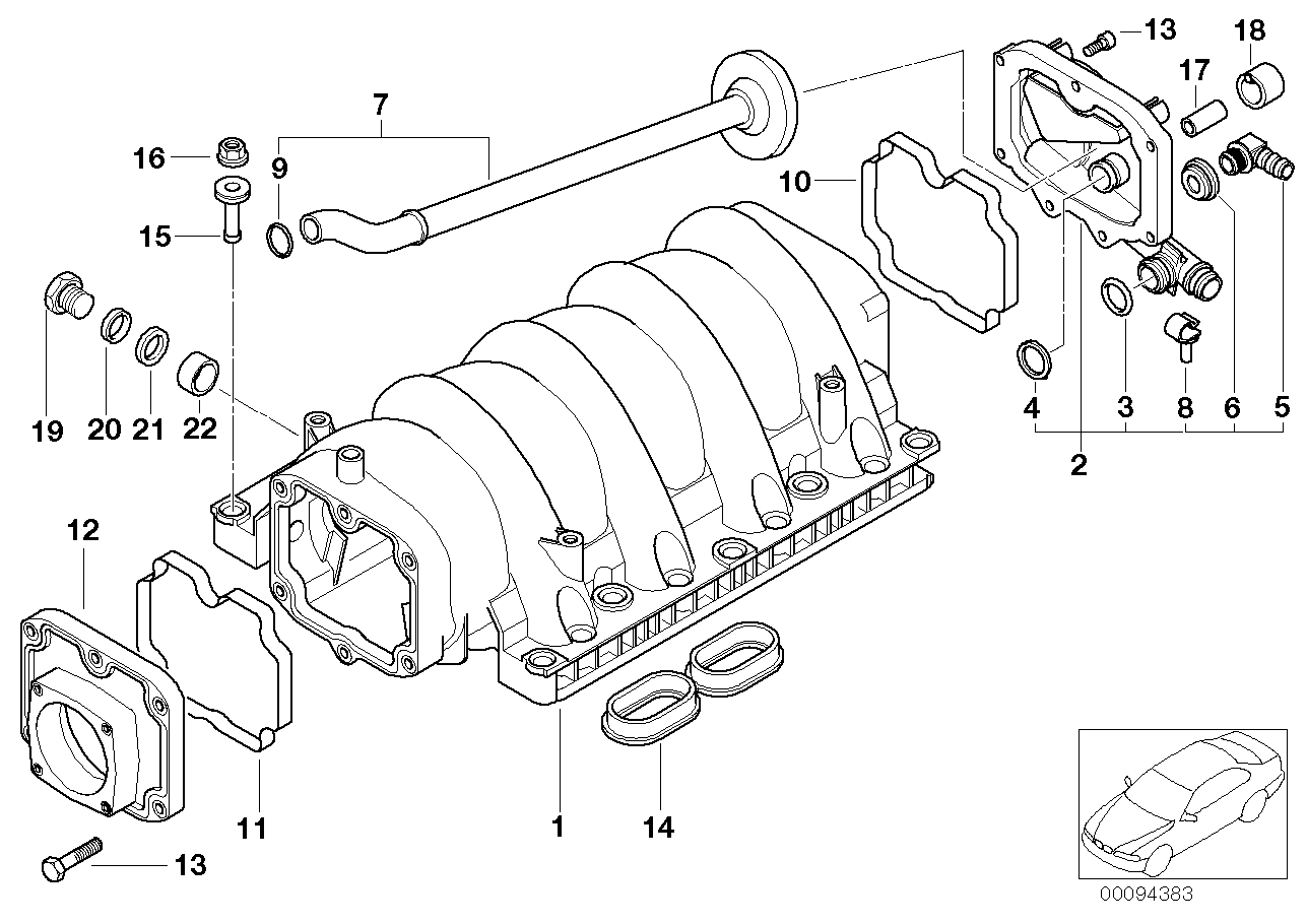 BMW 11617506742 Flange