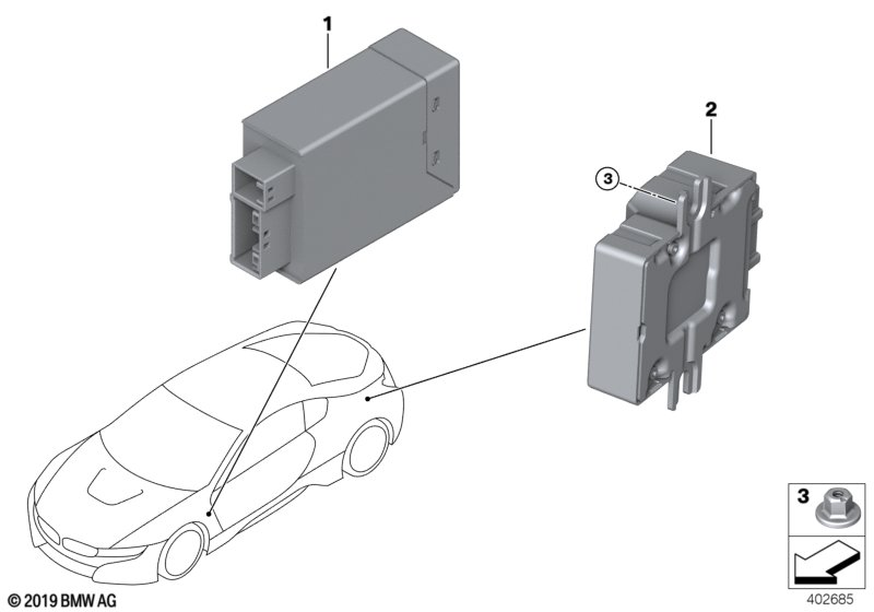 BMW 16147404880 Control Unit For Fuel Pump