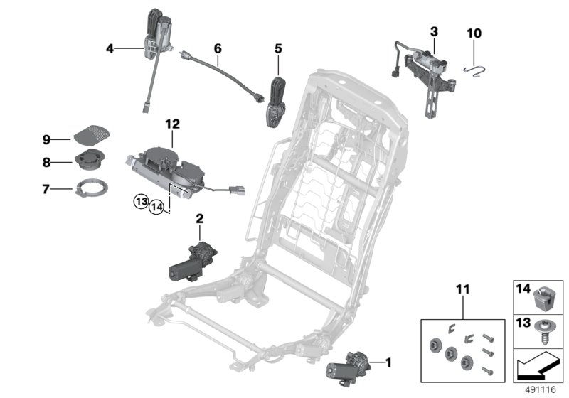 BMW 51207454000 Safety Clip