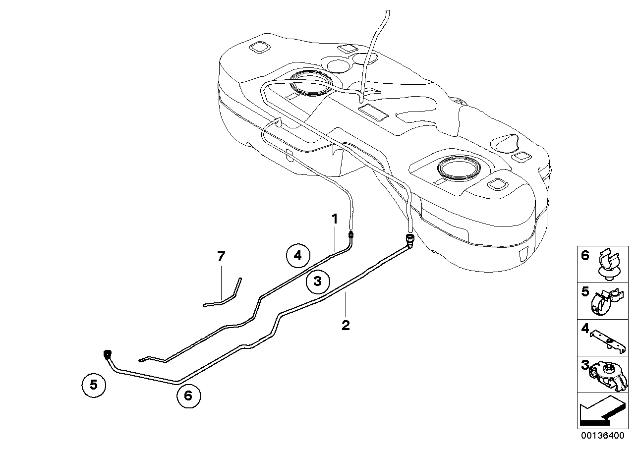 BMW 16126761973 Tubing Support