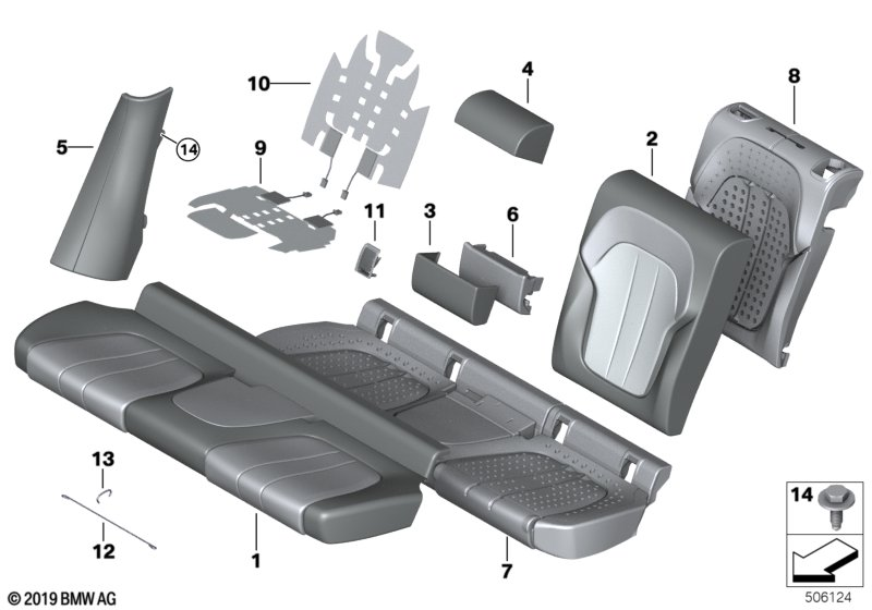 BMW 52207939540 COVER ISOFIX