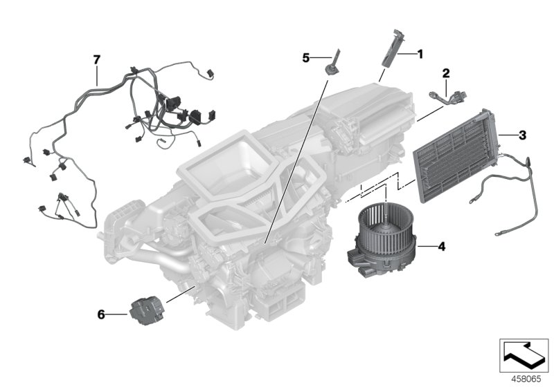 BMW 64116801525 Electric Auxiliary Heater, Front