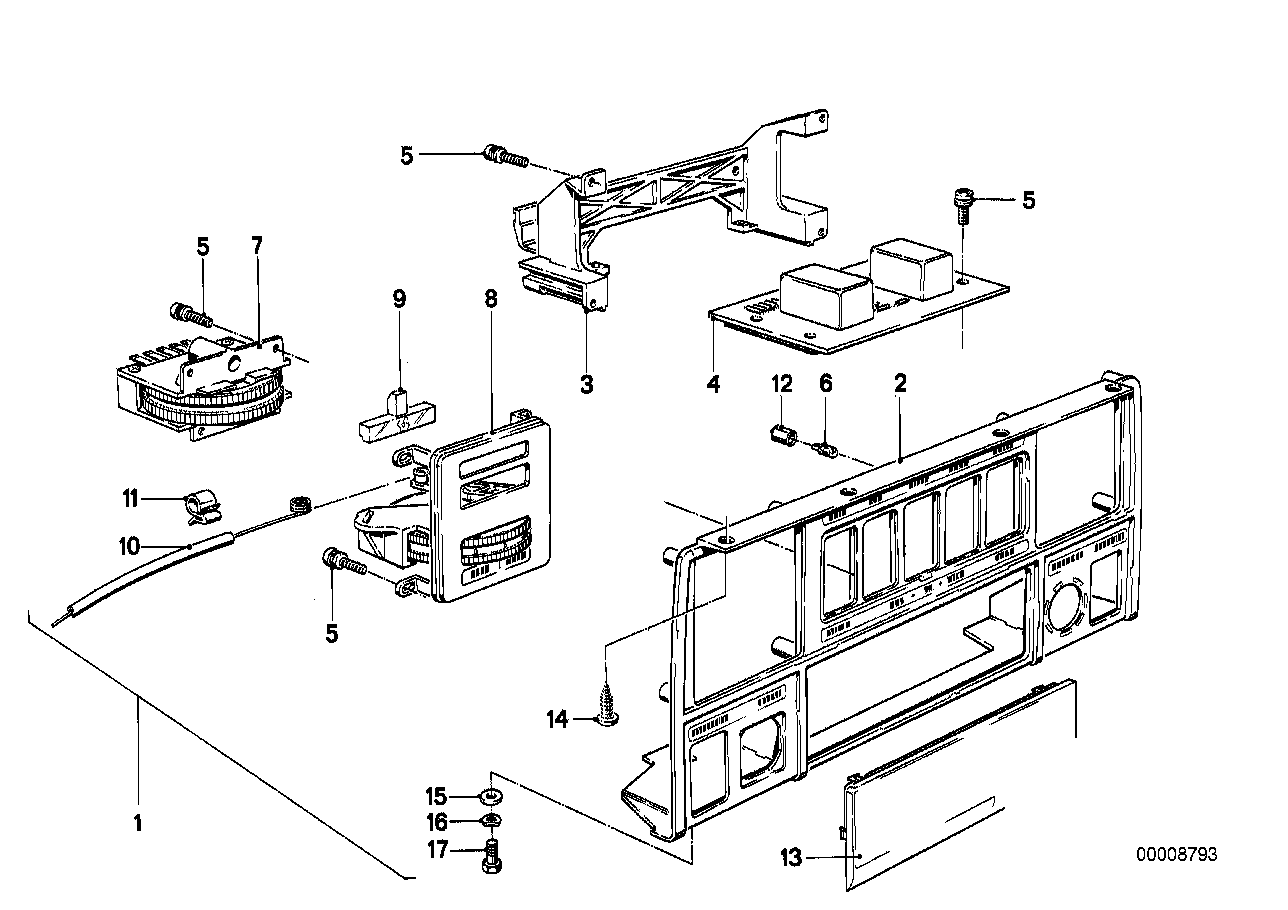 BMW 64111367613 Printed Circuit Board For Air Condit.Ctrl